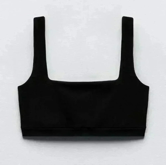 ZARA Stretch Polyamide Bodycon Crop Top - Picture 1 of 6